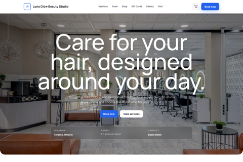 Atelier website template